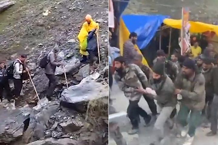 cloud burst near amarnath cave