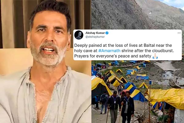 akshay kumar expressed grief over the cloudburst incident in amarnath