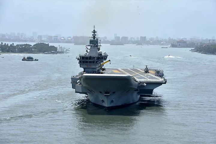 fourth trial of indigenous aircraft carrier vikrant completed