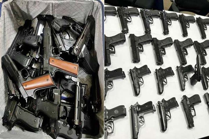 pistol recovered from couple at delhis indira gandhi international airport pistol recovered from couple at delhis indira gandhi international airport
