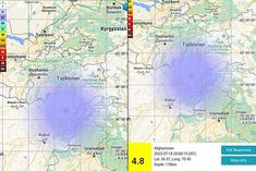 earthquake jolts afghanistan magnitude 4 8 on richter scale