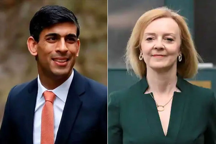 rishi sunak is challenged by liz truss in britain gets a lead of 28 votes