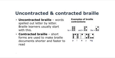 braille, blind, shorthand, abbreviated, contracted version