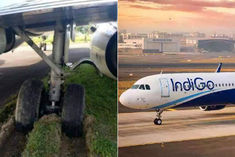 indigo flight skidded while going to runway before takeoff