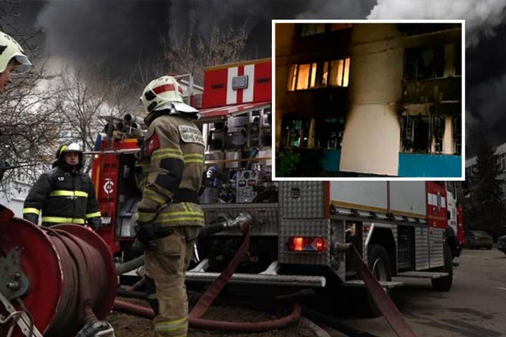 fire breaks out in 15 storey building in moscow 8 killed 4 injured 200 people rescued