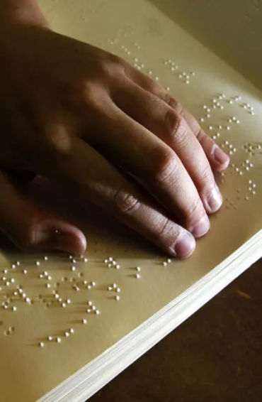 braille, blind, shorthand, abbreviated, contracted version