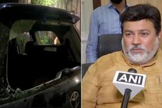 shinde faction mlas car attacked in pune by unknown people allegations against shiv sainiks