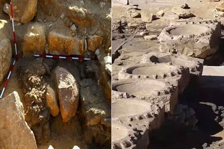 a 4500 year old sun temple has been found in egypt which has been confirmed by archaeologists