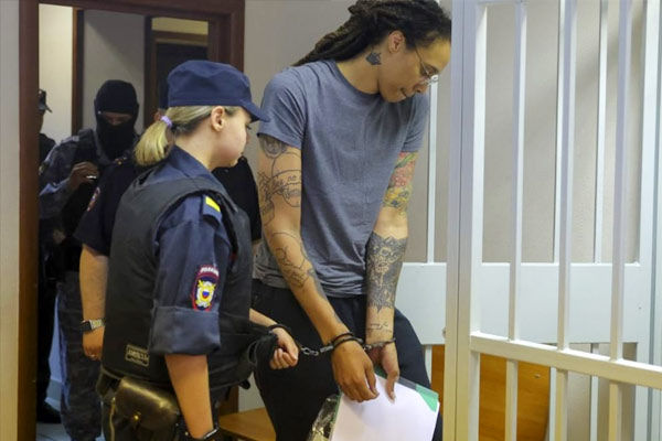 Russian court on Thursday sentenced American basketball star Brittany Griner to nine years in prison