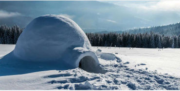 snow homes.
