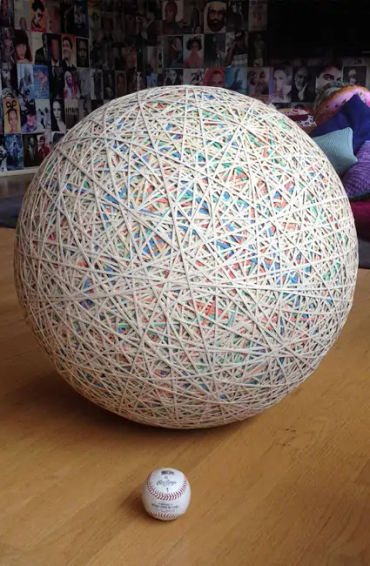 rubber ball, largest, joel waul, usa, lauderhill, Florida