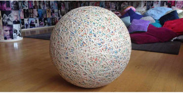 rubber ball, largest, joel waul, usa, lauderhill, Florida