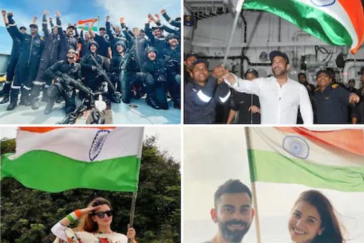 Bollywood stars immersed in the celebration of 75th Independence Day, Shahrukh-Salman hoisted the tr Bollywood stars immersed in the celebration of 75th Independence Day, Shahrukh-Salman hoisted the tr