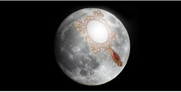mirror, moon,  Earth, this distance varies