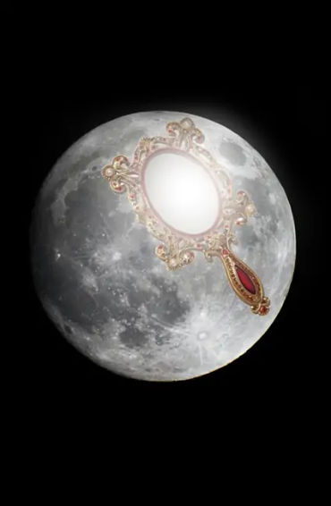 mirror, moon,  Earth, this distance varies