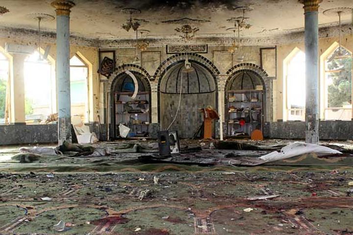 explosion at mosque in kabul during maghrib prayers over 20 dead over 40 injured