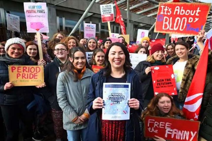 scotland becomes first country in the world to provide free sanitary pads to women