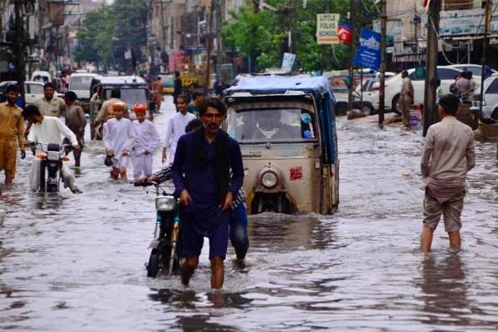 pakistan lost 12 and a half billion dollars due to rain and floods 1300 lives were lost so far