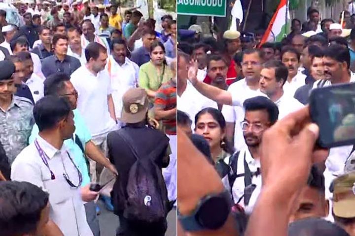 Bharat Jodo Yatra reached Mulugumudu 119 leaders including Rahul were named Bharat Yatri