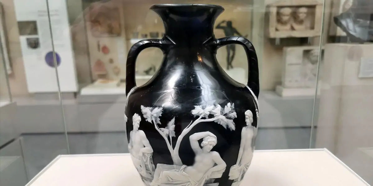 glass, sand, lime, soda, ash, high temperature