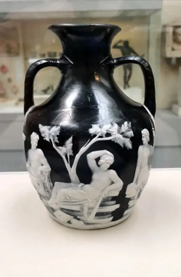 glass, sand, lime, soda, ash, high temperature