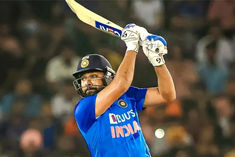 Rohit Sharma became the batsman to hit the most sixes in T20 International as soon as he hit the 176