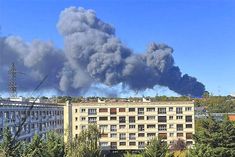 Fire in the warehouse of the worlds largest produce market in Paris