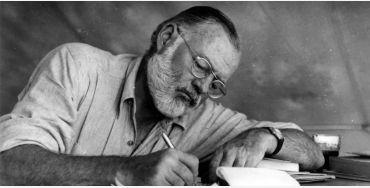 pencil, Hemingway, lead, writing, ink, black, typed