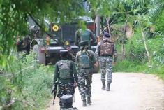 Encounter begins between security forces and terrorists in Baramulla and Chitragam