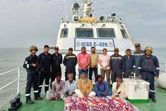 heroin worth 350 crores recovered in pakistani boat 6 people arrested from gujarat coast