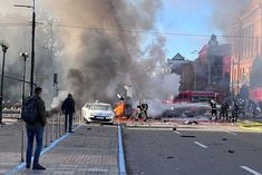 Large Explosions Heard In Kyiv Following Sound Of Incoming Missiles