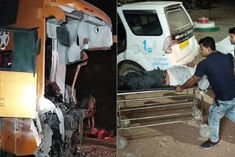 a horrific road accident near rewa 15 killed 40 injured