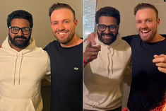 ab de villiers meets rishabh shetty