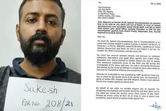 5th letter of thug sukesh in 35 days accused of attack in jail names of kejriwal and satyendra jain