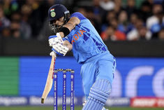 virat injured in groin on harshals ball injured during net practice