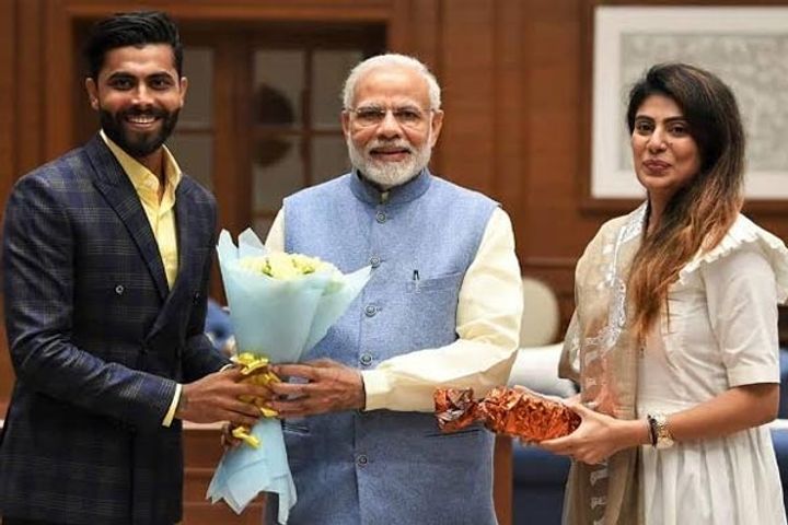 bjp gave ticket to ravindra jadejas wife rivaba jadeja