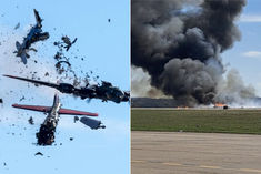 2 planes collided during air show in dallas 6 people died