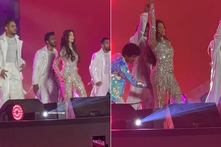 The backup dancer touched Nora Fatehi in the wrong place video viral