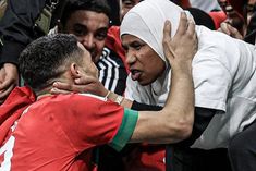  Ashraf Hakimi kisses his mother amid victory celebrations creates ruckus