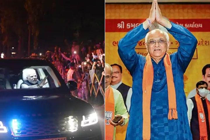 bhupendra patel will take oath as cm for the second time today