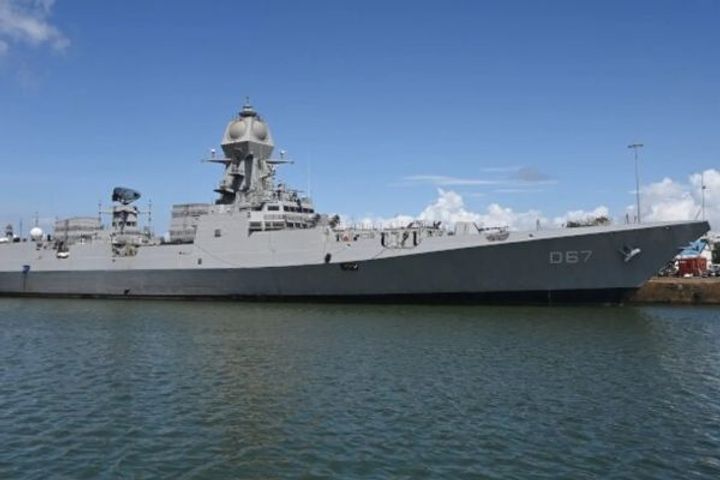 destroyer warship mormugao to join indian navy today