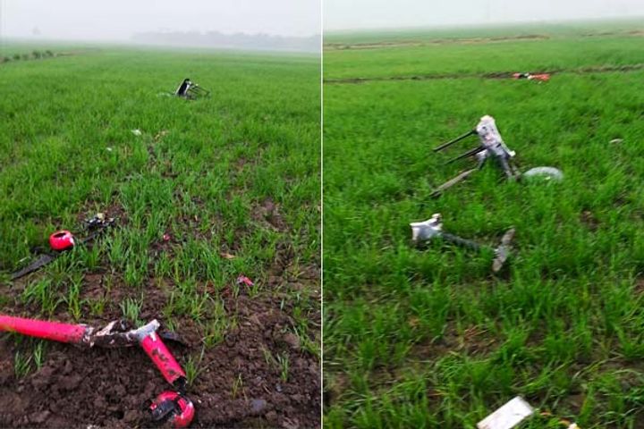 bsf destroys pakistani drone at bop pulmoran in amritsar sector bsf destroys pakistani drone at bop pulmoran in amritsar sector