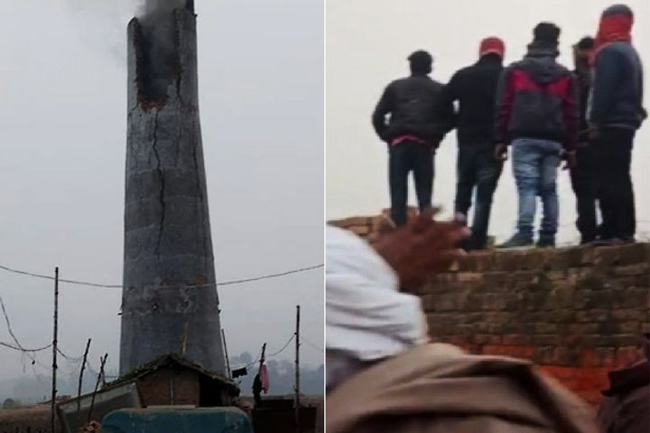 chimney explosion in bihars champaran kills 7 laborers many injured