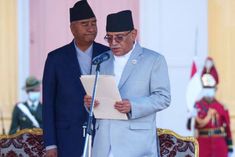 prachanda took oath as the prime minister of nepal this is his third term