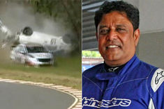 racer k e kumar died in a car accident