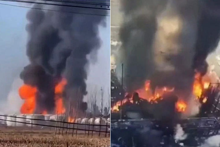 explosion in chinas chemical plant 2 killed and 12 missing