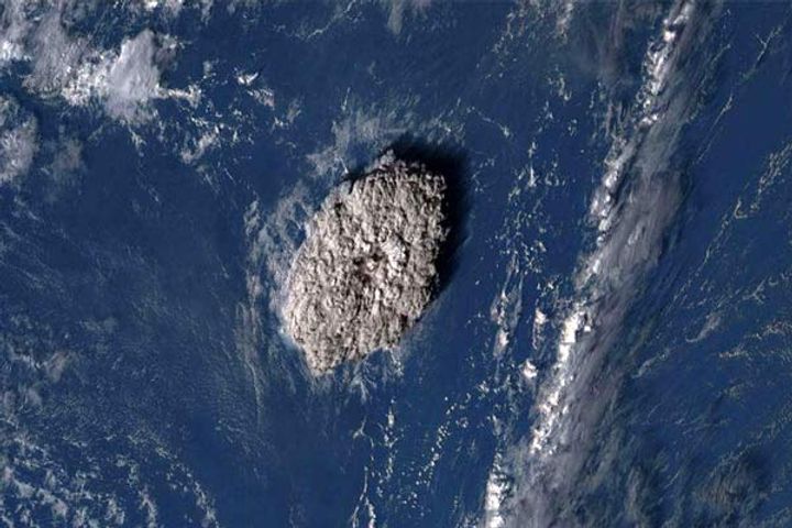 Tongas volcanos shockwaves had reached the Atlantic revealed in research