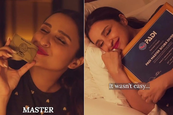 Parineeti Chopra Becomes a Master Scuba Diver After 9 Years of Rigorous Training