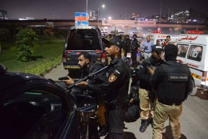 terrorist attack on police headquarters in karachi pakistan