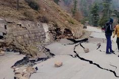 landslide damages many houses in ramban 13 families shifted to safe place